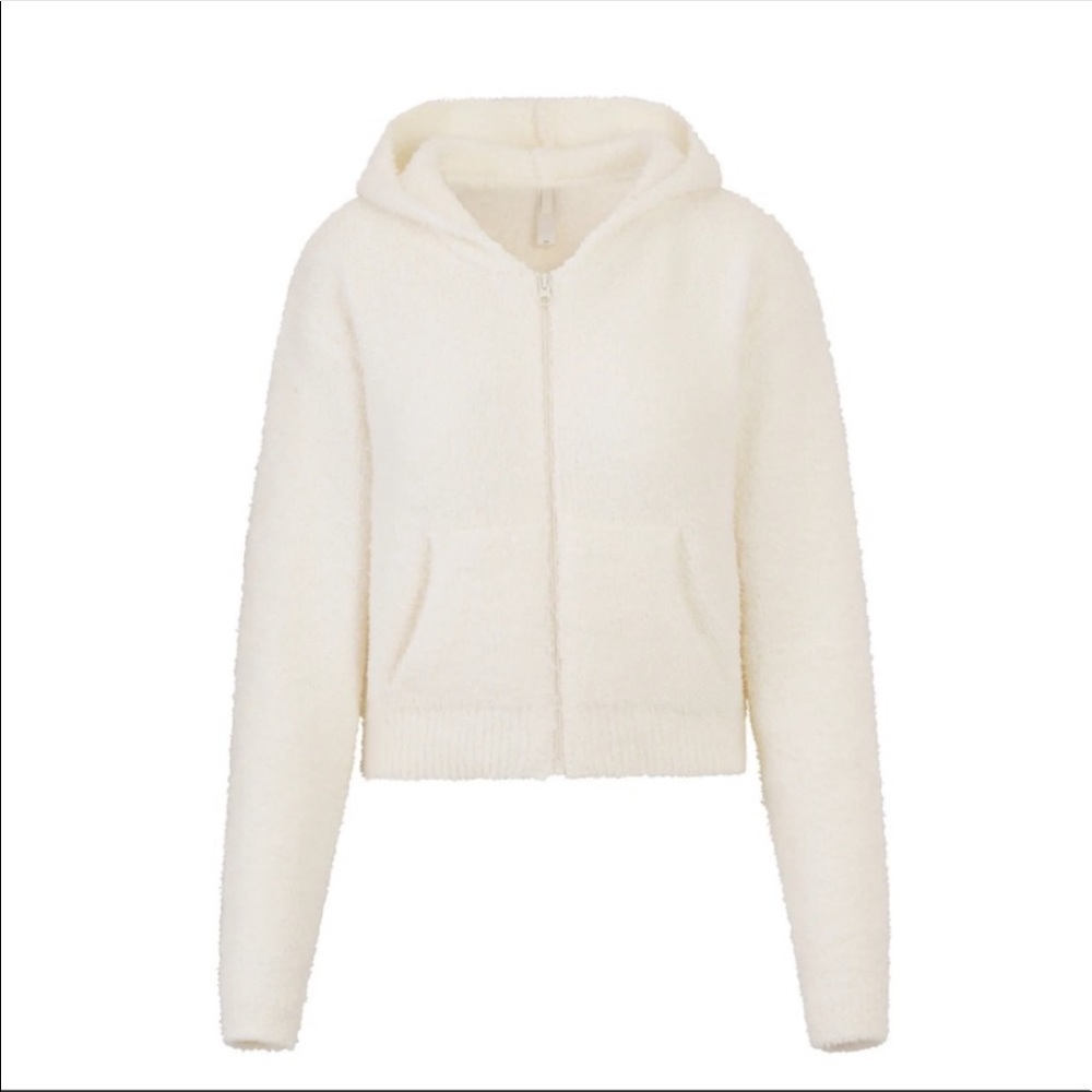 SKIMS Cozy Knit Zip Up Hoodie - Medium